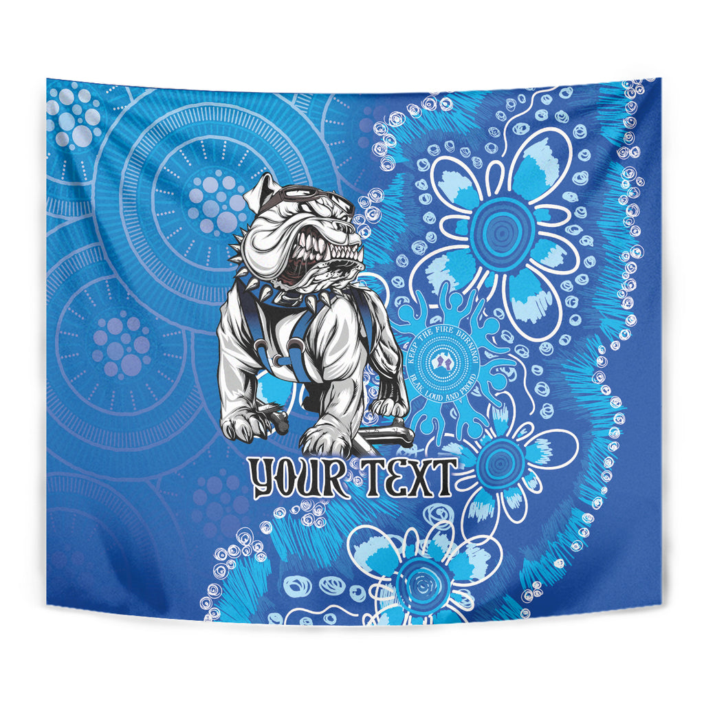 Personalised Bulldogs NAIDOC Week 2024 Tapestry Aboriginal Fire Burning Sparks