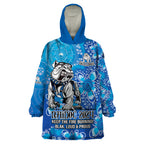 Personalised Bulldogs NAIDOC Week 2024 Wearable Blanket Hoodie Aboriginal Fire Burning Sparks