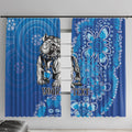 Personalised Bulldogs NAIDOC Week 2024 Window Curtain Aboriginal Fire Burning Sparks