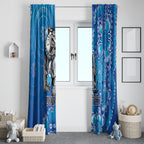 Personalised Bulldogs NAIDOC Week 2024 Window Curtain Aboriginal Fire Burning Sparks
