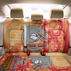 Personalised Dolphins NAIDOC Week 2024 Back Car Seat Cover Aboriginal Fire Burning Sparks