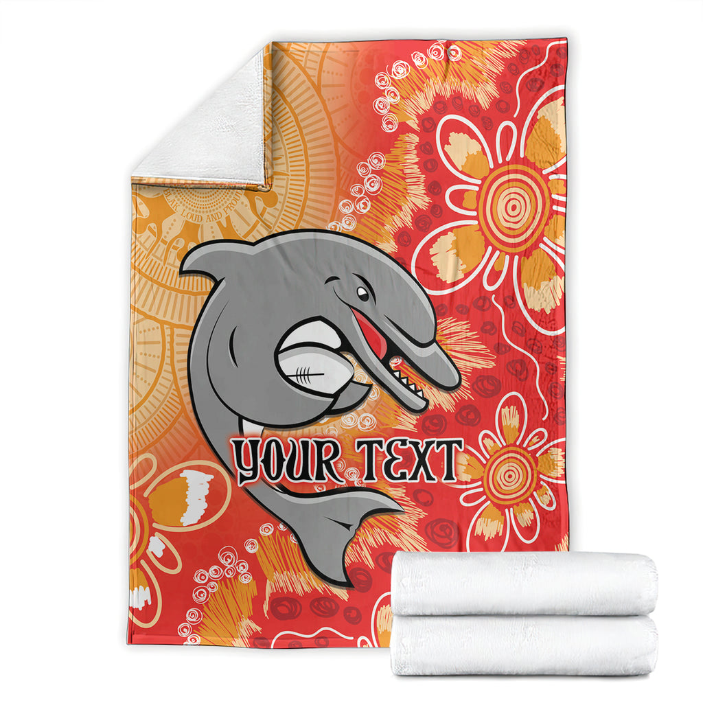 Personalised Dolphins NAIDOC Week 2024 Blanket Aboriginal Fire Burning Sparks
