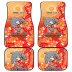 Personalised Dolphins NAIDOC Week 2024 Car Mats Aboriginal Fire Burning Sparks