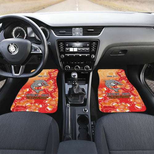 Personalised Dolphins NAIDOC Week 2024 Car Mats Aboriginal Fire Burning Sparks