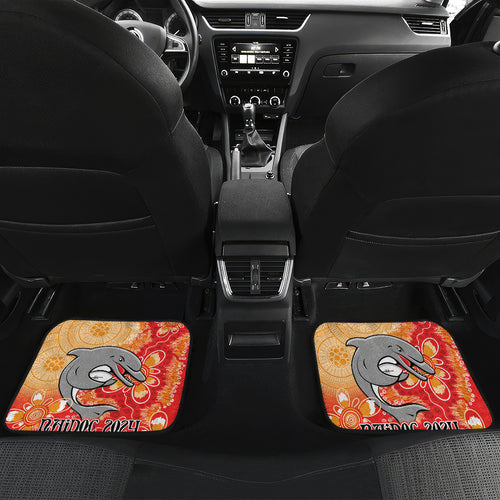 Personalised Dolphins NAIDOC Week 2024 Car Mats Aboriginal Fire Burning Sparks