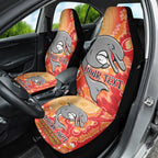 Personalised Dolphins NAIDOC Week 2024 Car Seat Cover Aboriginal Fire Burning Sparks