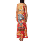 Personalised Dolphins NAIDOC Week 2024 Family Matching Tank Maxi Dress and Hawaiian Shirt Aboriginal Fire Burning Sparks