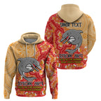 Personalised Dolphins NAIDOC Week 2024 Hoodie Aboriginal Fire Burning Sparks