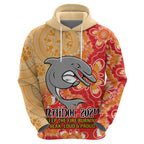 Personalised Dolphins NAIDOC Week 2024 Hoodie Aboriginal Fire Burning Sparks