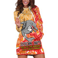 Personalised Dolphins NAIDOC Week 2024 Hoodie Dress Aboriginal Fire Burning Sparks