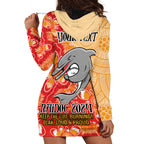 Personalised Dolphins NAIDOC Week 2024 Hoodie Dress Aboriginal Fire Burning Sparks