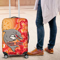 Personalised Dolphins NAIDOC Week 2024 Luggage Cover Aboriginal Fire Burning Sparks