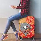 Personalised Dolphins NAIDOC Week 2024 Luggage Cover Aboriginal Fire Burning Sparks