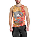Personalised Dolphins NAIDOC Week 2024 Men Tank Top Aboriginal Fire Burning Sparks