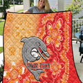 Personalised Dolphins NAIDOC Week 2024 Quilt Aboriginal Fire Burning Sparks