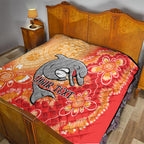 Personalised Dolphins NAIDOC Week 2024 Quilt Aboriginal Fire Burning Sparks
