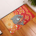 Personalised Dolphins NAIDOC Week 2024 Rubber Doormat Aboriginal Fire Burning Sparks