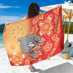 Personalised Dolphins NAIDOC Week 2024 Sarong Aboriginal Fire Burning Sparks
