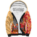 Personalised Dolphins NAIDOC Week 2024 Sherpa Hoodie Aboriginal Fire Burning Sparks