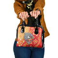 Personalised Dolphins NAIDOC Week 2024 Shoulder Handbag Aboriginal Fire Burning Sparks