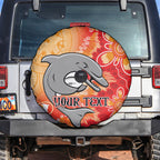 Personalised Dolphins NAIDOC Week 2024 Spare Tire Cover Aboriginal Fire Burning Sparks