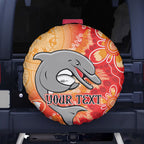 Personalised Dolphins NAIDOC Week 2024 Spare Tire Cover Aboriginal Fire Burning Sparks