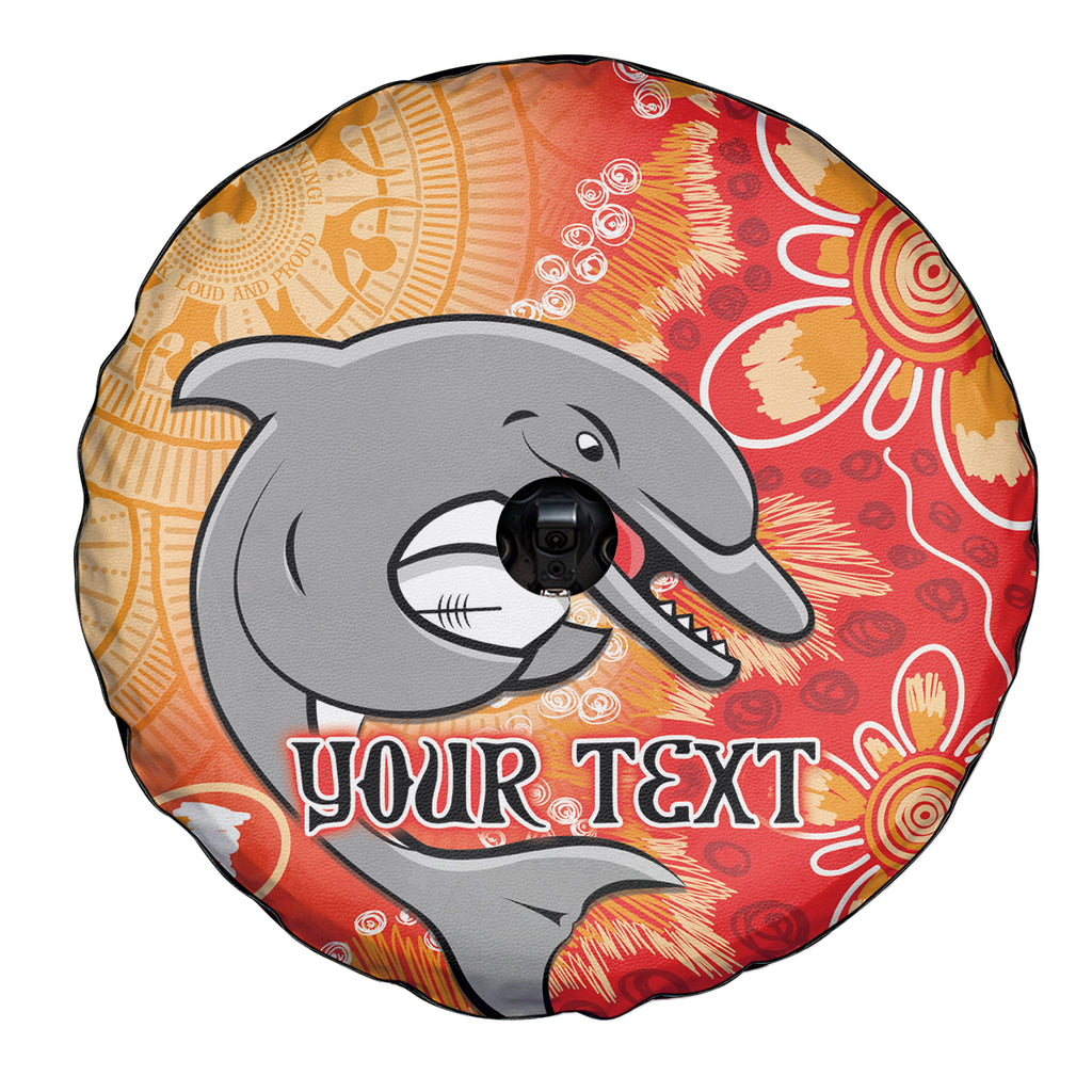 Personalised Dolphins NAIDOC Week 2024 Spare Tire Cover Aboriginal Fire Burning Sparks