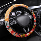 Dolphins NAIDOC Week 2024 Steering Wheel Cover Aboriginal Fire Burning Sparks