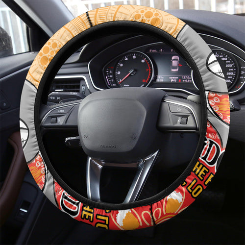 Dolphins NAIDOC Week 2024 Steering Wheel Cover Aboriginal Fire Burning Sparks