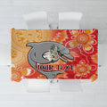 Personalised Dolphins NAIDOC Week 2024 Tablecloth Aboriginal Fire Burning Sparks