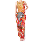 Personalised Dolphins NAIDOC Week 2024 Tank Maxi Dress Aboriginal Fire Burning Sparks