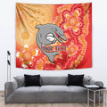Personalised Dolphins NAIDOC Week 2024 Tapestry Aboriginal Fire Burning Sparks