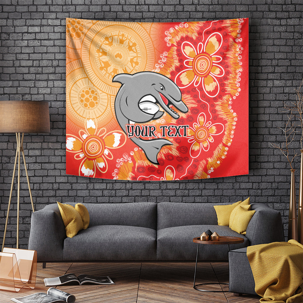 Personalised Dolphins NAIDOC Week 2024 Tapestry Aboriginal Fire Burning Sparks
