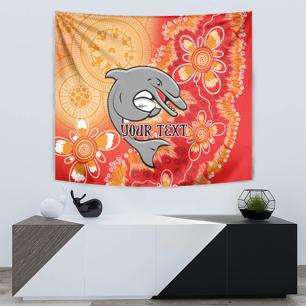 Personalised Dolphins NAIDOC Week 2024 Tapestry Aboriginal Fire Burning Sparks