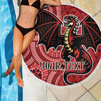 Personalised Dragons NAIDOC Week 2024 Beach Blanket Aboriginal Fire Burning Sparks