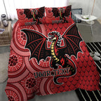 Personalised Dragons NAIDOC Week 2024 Bedding Set Aboriginal Fire Burning Sparks