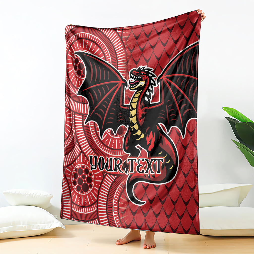 Personalised Dragons NAIDOC Week 2024 Blanket Aboriginal Fire Burning Sparks
