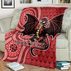 Personalised Dragons NAIDOC Week 2024 Blanket Aboriginal Fire Burning Sparks