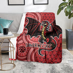 Personalised Dragons NAIDOC Week 2024 Blanket Aboriginal Fire Burning Sparks