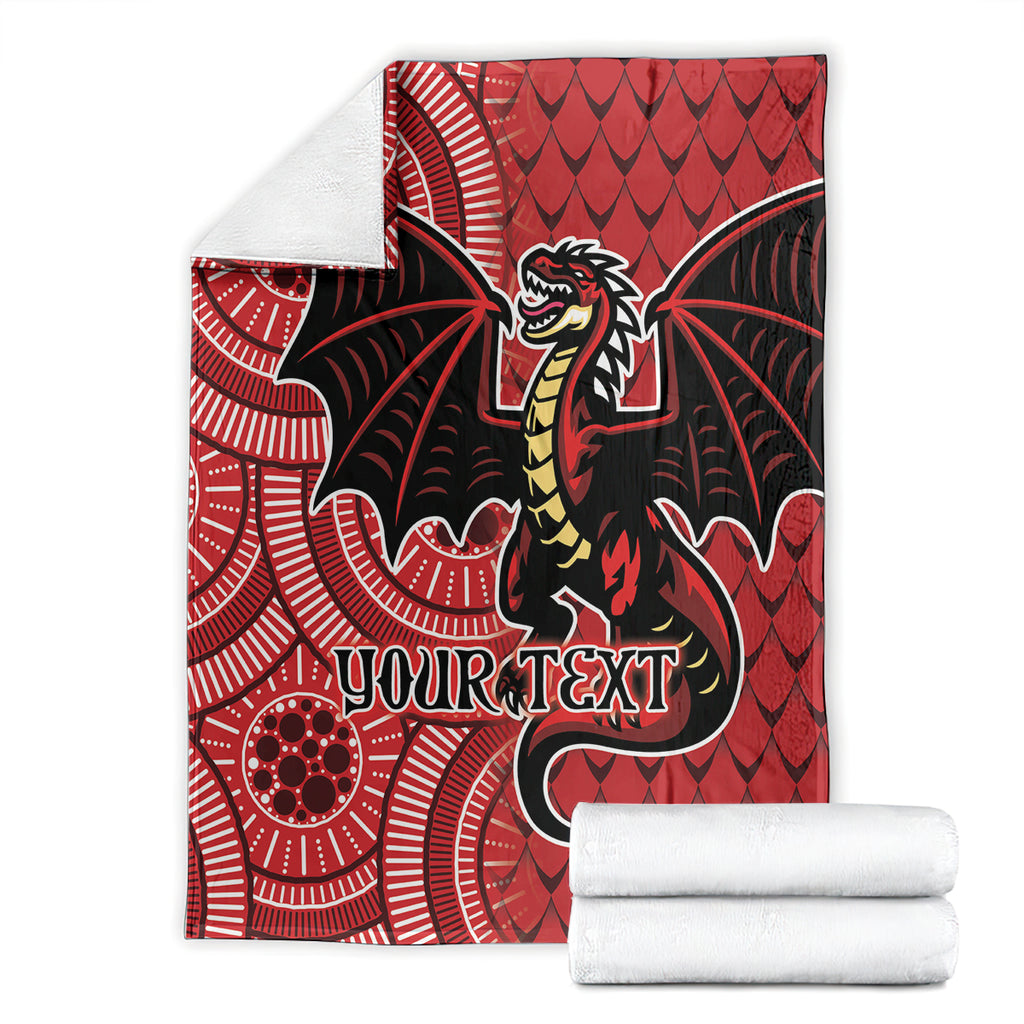Personalised Dragons NAIDOC Week 2024 Blanket Aboriginal Fire Burning Sparks