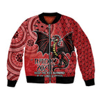 Personalised Dragons NAIDOC Week 2024 Bomber Jacket Aboriginal Fire Burning Sparks