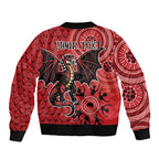 Personalised Dragons NAIDOC Week 2024 Bomber Jacket Aboriginal Fire Burning Sparks