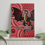 Personalised Dragons NAIDOC Week 2024 Canvas Wall Art Aboriginal Fire Burning Sparks