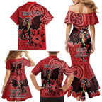 Personalised Dragons NAIDOC Week 2024 Family Matching Mermaid Dress and Hawaiian Shirt Aboriginal Fire Burning Sparks