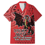 Personalised Dragons NAIDOC Week 2024 Family Matching Mermaid Dress and Hawaiian Shirt Aboriginal Fire Burning Sparks