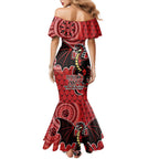 Personalised Dragons NAIDOC Week 2024 Family Matching Mermaid Dress and Hawaiian Shirt Aboriginal Fire Burning Sparks