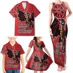 Personalised Dragons NAIDOC Week 2024 Family Matching Tank Maxi Dress and Hawaiian Shirt Aboriginal Fire Burning Sparks