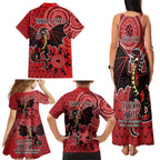 Personalised Dragons NAIDOC Week 2024 Family Matching Tank Maxi Dress and Hawaiian Shirt Aboriginal Fire Burning Sparks