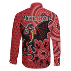 Personalised Dragons NAIDOC Week 2024 Family Matching Tank Maxi Dress and Hawaiian Shirt Aboriginal Fire Burning Sparks