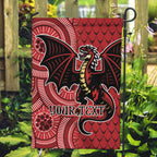 Personalised Dragons NAIDOC Week 2024 Garden Flag Aboriginal Fire Burning Sparks